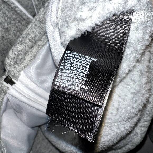 The North Face gray sweater fleece full-zip jacket size S - Picture 6 of 6